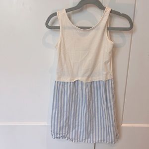Girls cotton dress stripe skirt